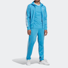 Adidas turquoise blue firebird tracksuit jacket M pants S AV1008 HB9431 HB9386
