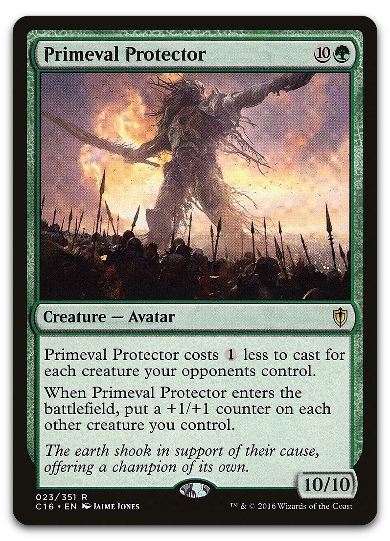 Primeval Protector #23 (NM) Commander 2016 C16 Magic MTG