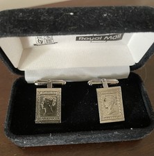 Rare Royal Mail Millennium London 2000 Solid Sterling Silver Cuff Links And Box