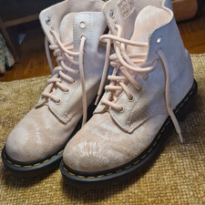 Dr. Martens 1460 Pascal Light Pink Suede Women's Combat Boots UK 3 US 5 EU 36