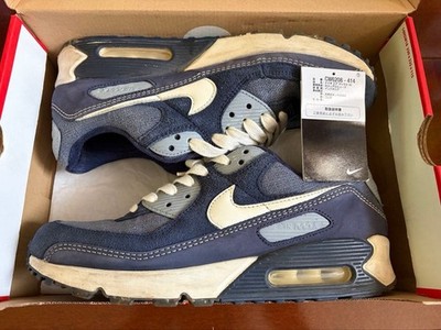 Men 11.0US Nike Air Max 90 Denimnavy Blue Linen Cork LTD Sneaker Orignal Collect