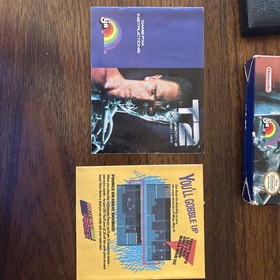 Cartucho de juego Terminator 2 T2 Judgement Day Nintendo NES en caja original con p&oacute;ster manual