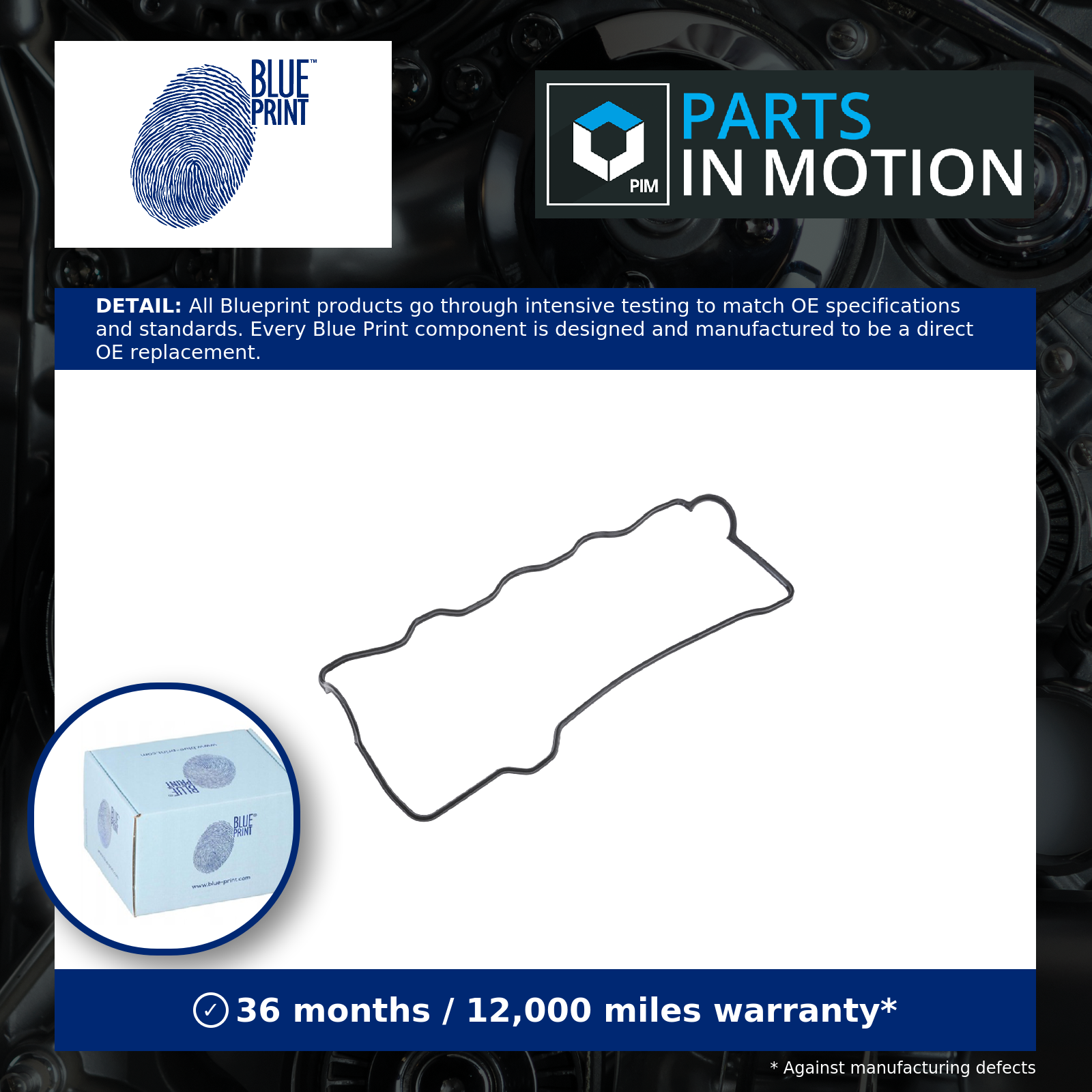 Rocker Cover Gasket fits TOYOTA AVENSIS ST220 2.0 97 to 00 3S-FE Blue Print New