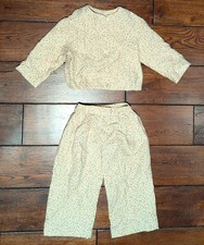 Zara Kids Girls Floral Textured Buttoned Jacket and Pants Set Size 5 Years - NWT