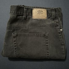Vintage Y2K Route 66 Relaxed Fit Black Jean Shorts Jorts Men  s Size 42