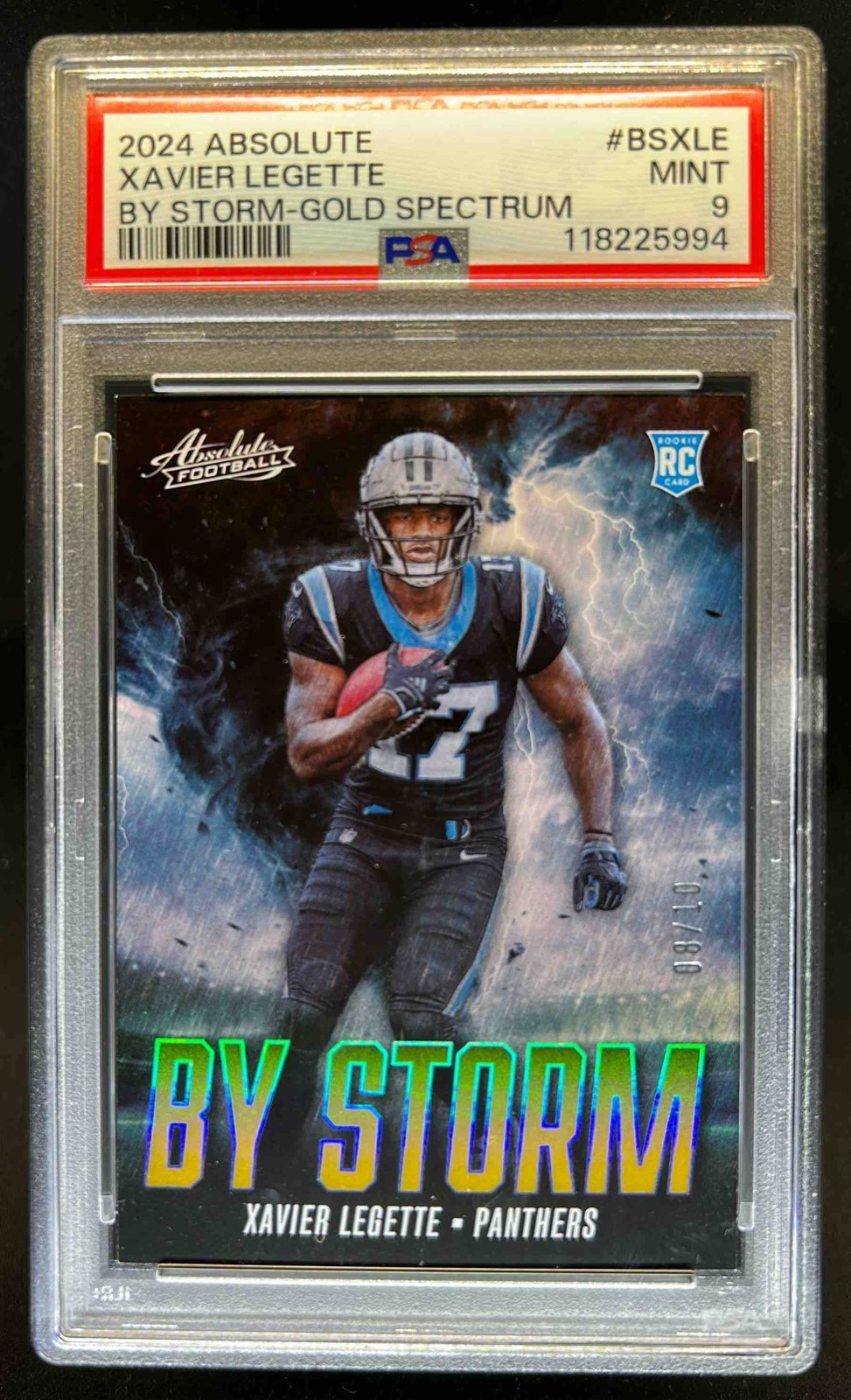 Xavier Legette Panini Absolute By Storm #BSXLE Gold Spectrum