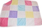H37T !WOW! Set of 2 CIRCO Minky Dot Plush Pink Sherpa Velour Crib Baby blanket