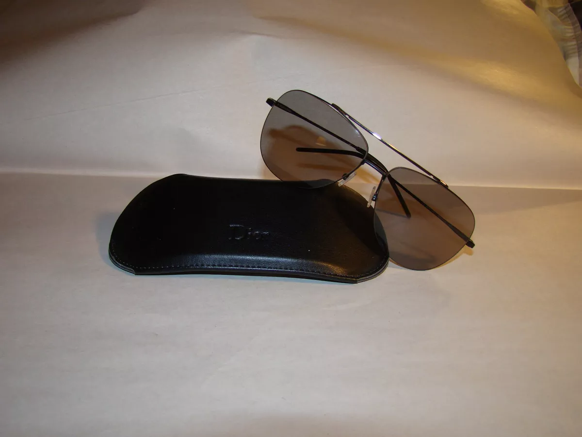 pre owned authentic DIOR HOMME classic AVIATOR style SUNGLASSES w