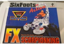 RARE VINTAGE 90'S SPACE SIX LEG FX SCORPION KING FIGHTER ROBOT CHINA NEW GREEN