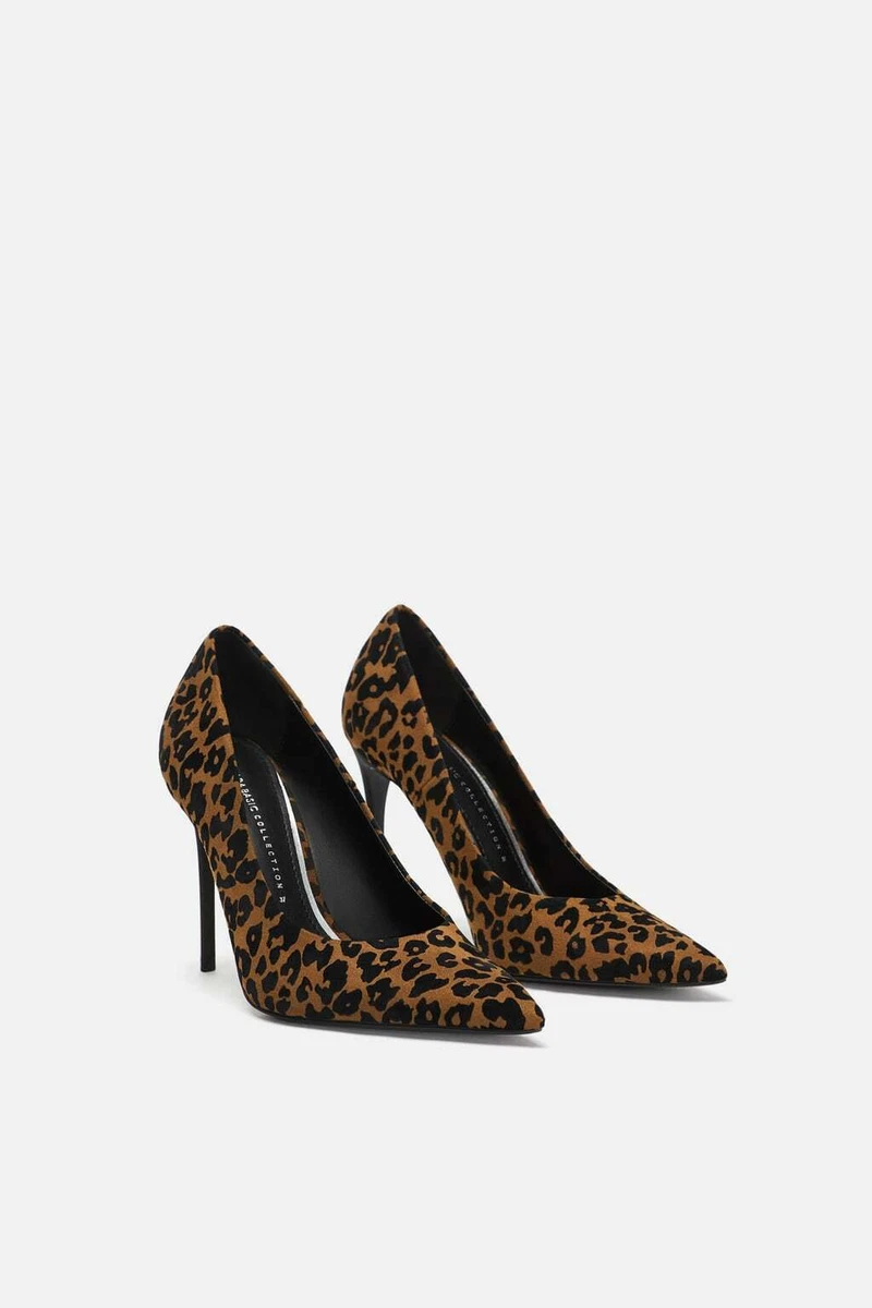 ZARA LEOPARD HIGH HEEL SHOES LEOPARD SZ 6.5 NEW eBay