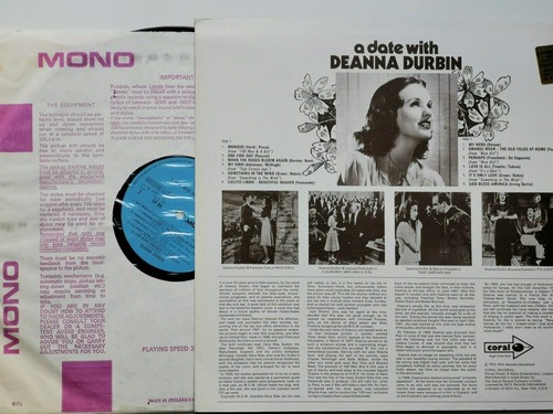 LP A DATE WITH DEANNA DURBIN - Imagen 2 de 2
