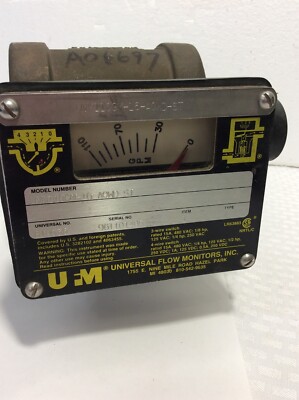 UFM UNIVERSAL FLOW MONITOR WVM110GM-16-AOWD-ST, Type 4 Brass 2  NPT