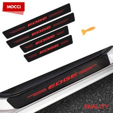 Car Door Sill Plate Protector Step Leather Stickers Trim For Ford Edge 2007-2023