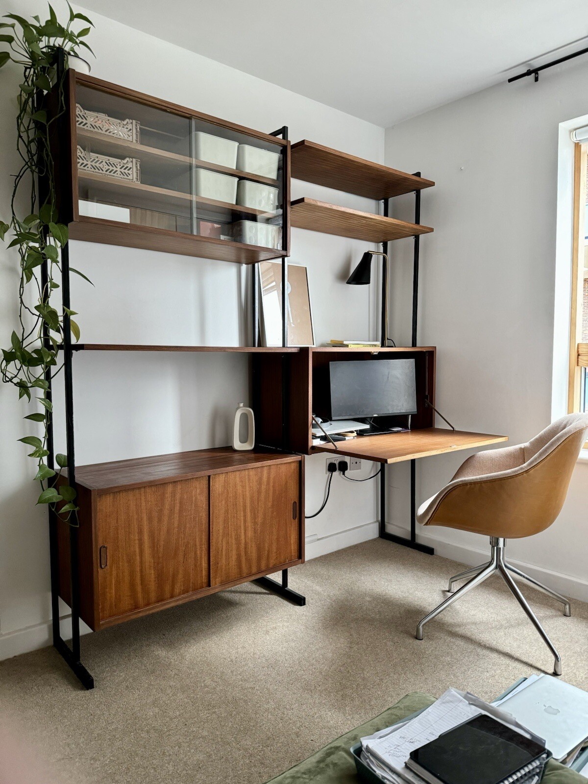 Mid Century Interflex modular Shelving System Like String Ladderax eBay