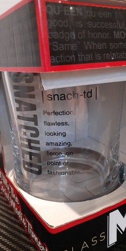 Glass 22oz SNATCHED Definition Mug Slang Gang Cup Streamline Imagined - Picture 3 of 10