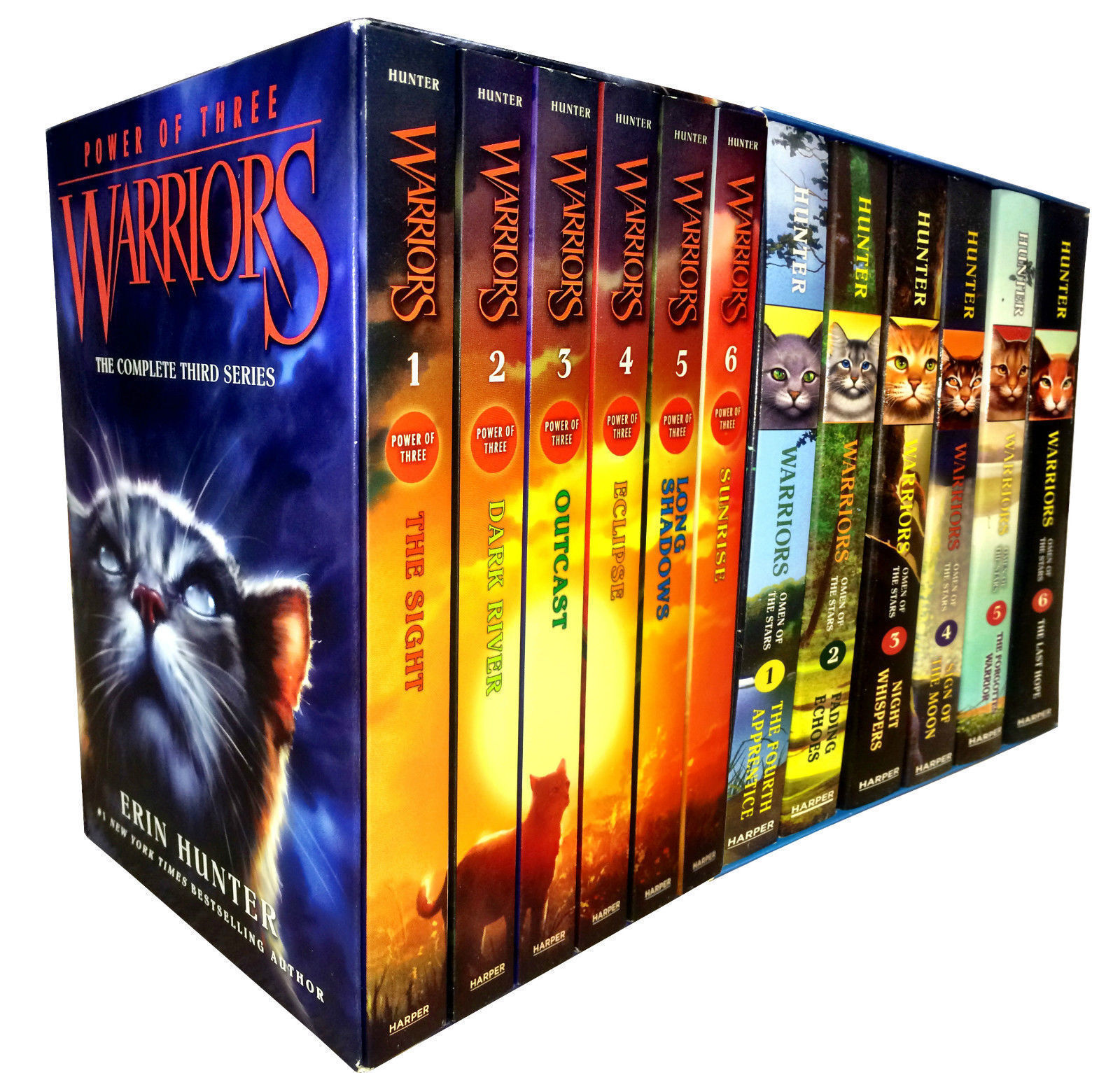 Lot 8 Cat Warriors Books Erin Hunter New Prophecy ++