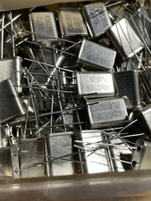 A lot of TEN (10) Quartz Crystal HC-49U at selected frequencies