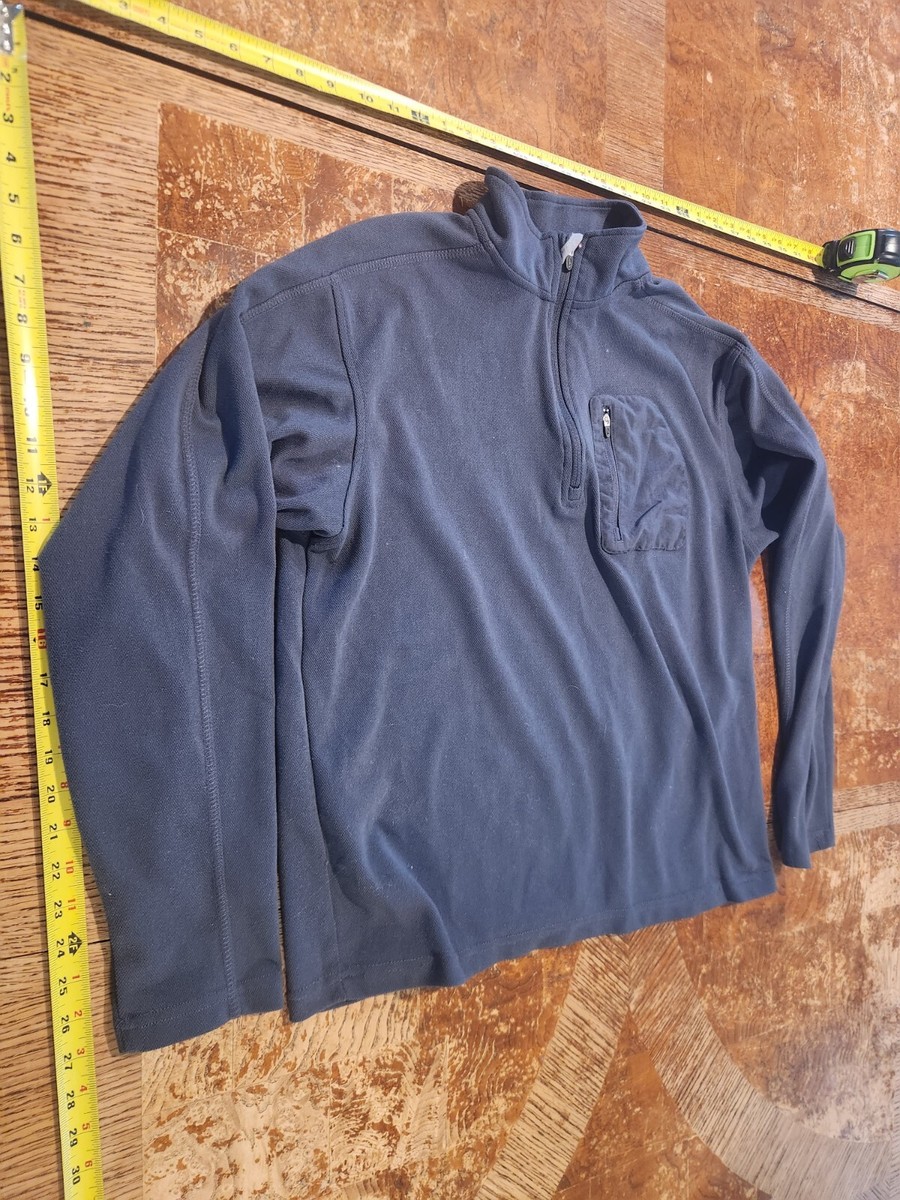 Champion 1/4 Zip Jacket Mens Size L Large Navy Blue #S91 | eBay