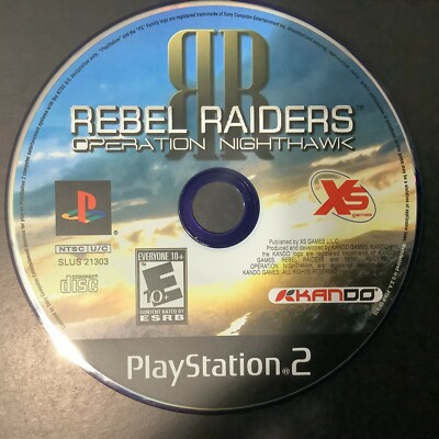 Rebel Raiders Operation Nighthawk PS2 Sony PlayStation 2 Disc Only