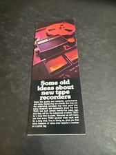 1970s TEAC Brochure   Tape Recorders  Reel to Reel   Cassette OM-