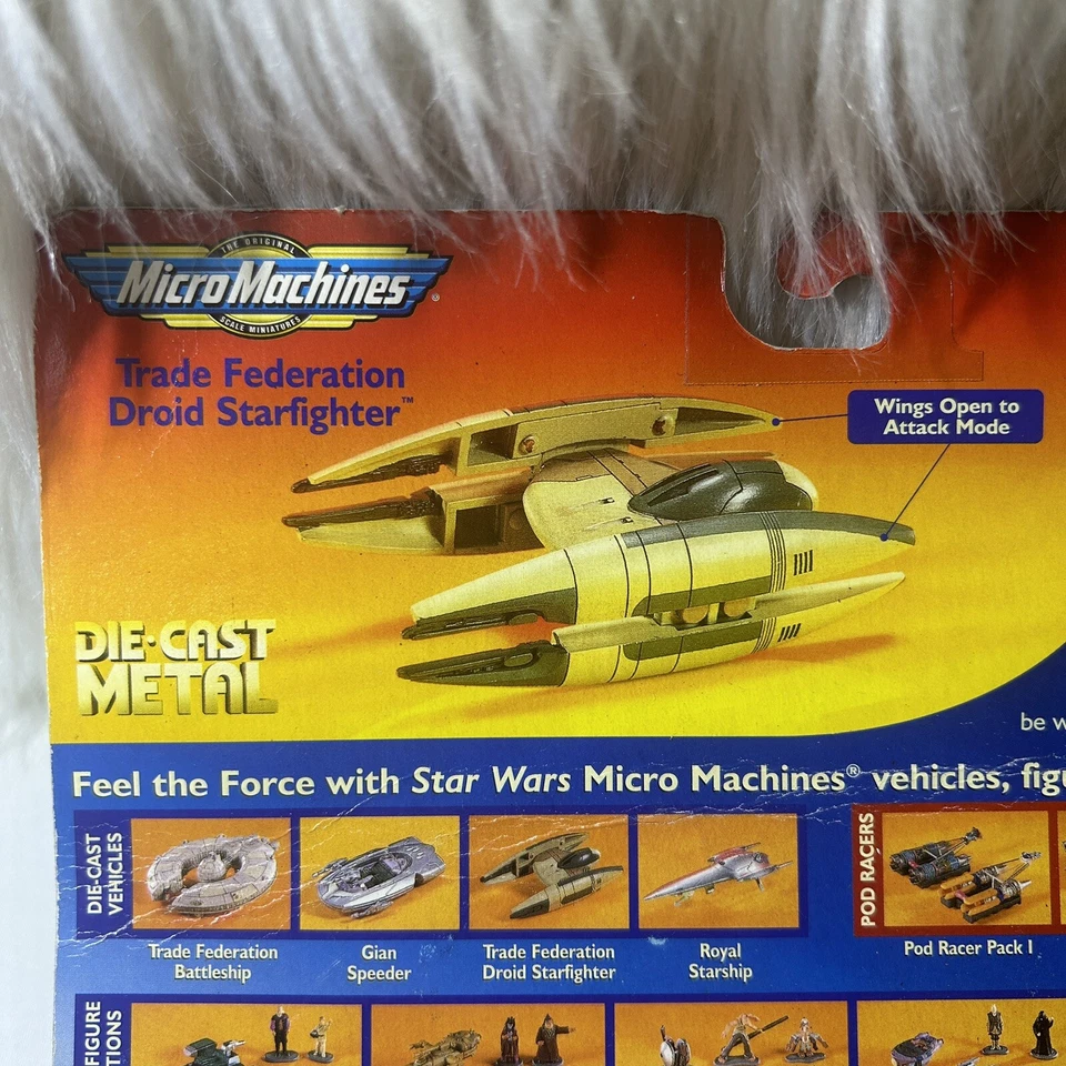 1998 Micro Machines Star Wars Episode I Trade Federation Droid Starfighter - Image 3 of 4