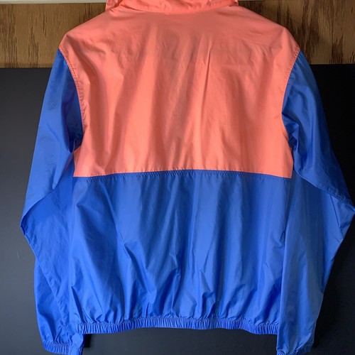 Columbia Windbreaker Jacke Lightweight Damen Small Neon Lime Blue Coral - Bild 6 von 6