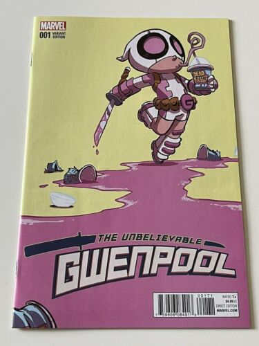 The Unbelievable Gwenpool #1 Skottie jeune bébé variante Marvel Comics - Photo 1 sur 10