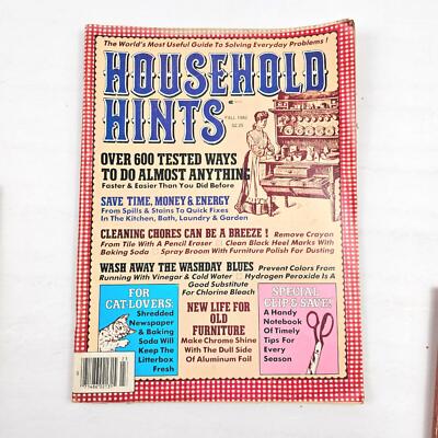 Household Hints Magazine Fall 1982 Vintage New Life for Old Furniture