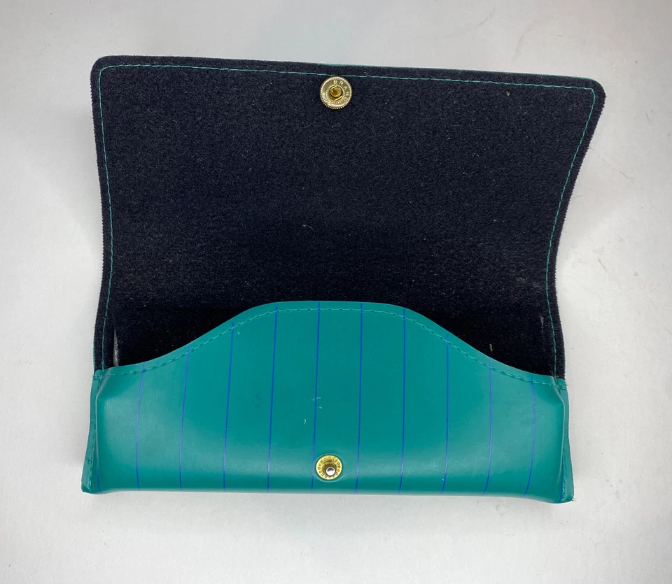 Estuche Rígido Anteojos Disney Mickey Mouse Vintage Azul Turquesa Rayas Foto 3 de 4