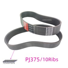 1pcs Rubber Treadmill Drive Belt PJ375 10Ribs Multi Groove Belt Multi Wedge Belt