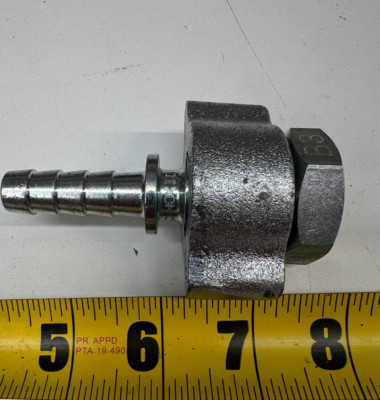 Dixon GF6 1/2'' Female NPT Plate Iron/Steel Boss Ground Joint Poly Seal Complete
