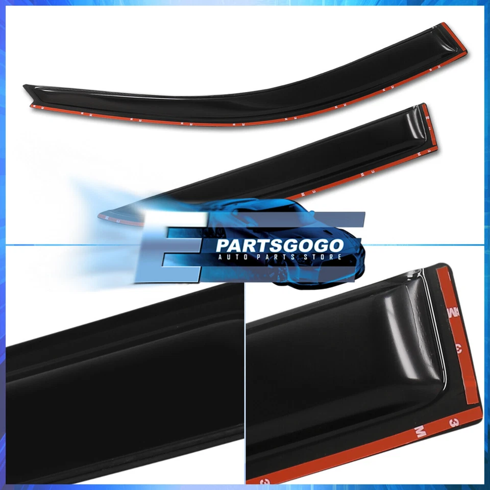 For 99-06 Suzuki Grand Vitara Tape On Wind Sun Rain Window Visor Guard Deflector - Image 3 of 4