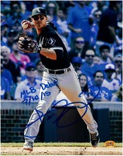Tyler Saladino Autographed 8x10 Photo With Inscription-Chicago White Sox