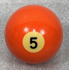 Vintage Bakelite Solid 5 Ball Billiard Pool Replacement Tested 2 1/4" Standard