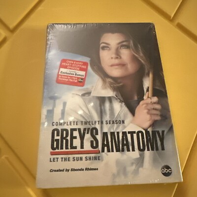Greys Anatomy TV Series Complete 12th Twelfth Season 12 Twelve NEW DVD SET