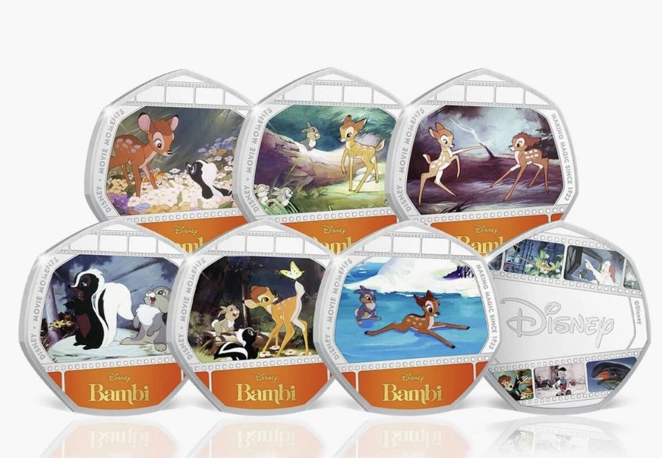 Disney Film Momente Bambi Geschenk Classics Sammel Limitierte Auflage Gold Coins - Bild 3 von 4
