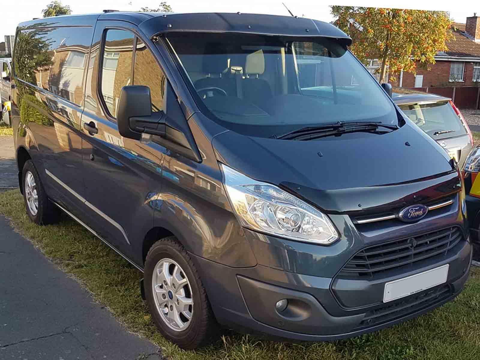 ford transit custom bonnet release location