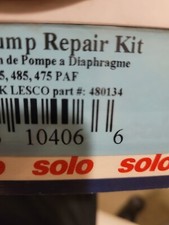 solo diaphragm pump repair kit part no klesco 480134 solo part no 0610406