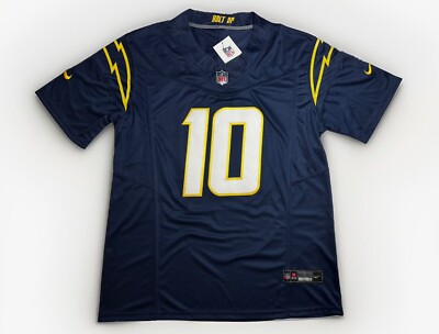 XL Justin Herbert #10 Vapor FUSE Jersey Navy Los Angeles