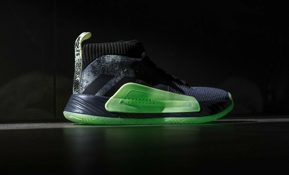 Basketball Shoes Dame Neon Green Adidas Dame GID Glow In Dark