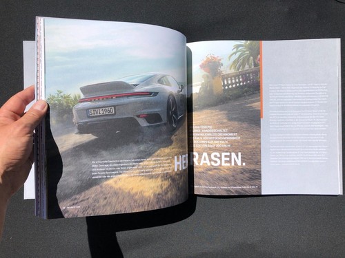 Hardcover Prospekt brochure Porsche 911 992 Sport Classic High End RAR VIP 2022 - Picture 10 of 12