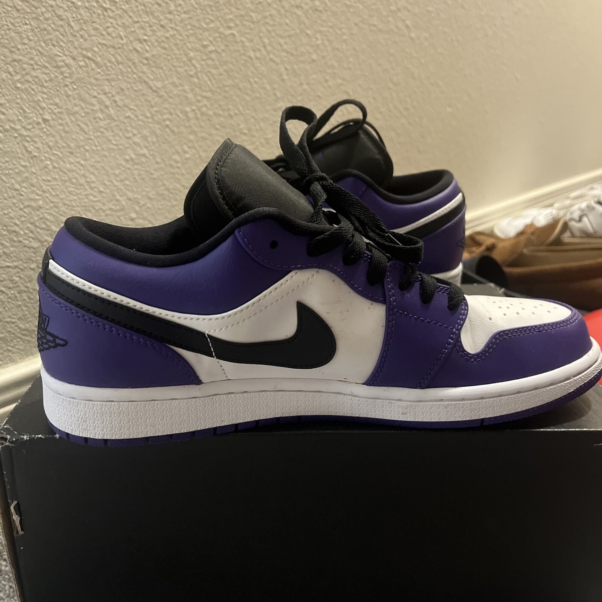Size 9.5 - Air Jordan 1 Low Court Purple 194498267417| eBay