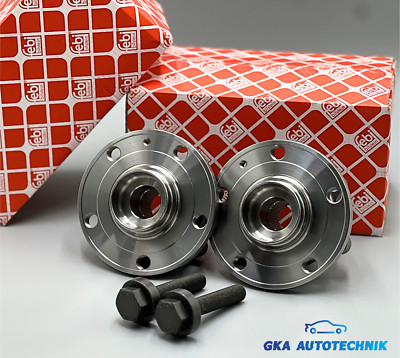 2x FEBI RADLAGER Radnabe Vorne für VW Golf 5, 6 Golf V VI CADDY III IV TIGUAN