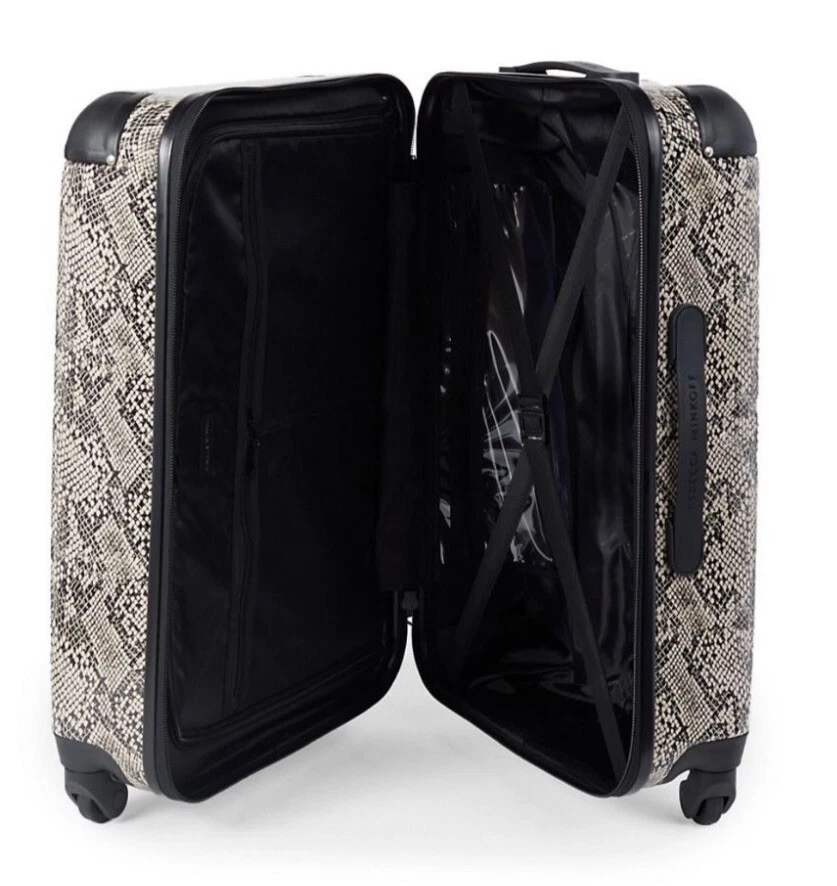 Rebecca Minkoff Luggage Snake Print 24” Hardside Upright Spinner Carry On NEW - Image 2 of 2