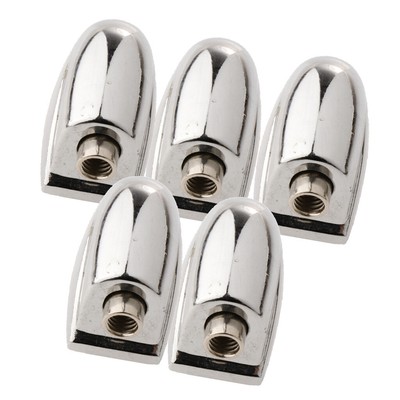 5Pcs Triangle Snare Drum Lugs Instrumente DIY Silber für Bühnenauftritte