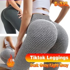 Women Anti Cellulite Compression Push Up Yoga Pants Stretch Leggings Tik Tok Gym