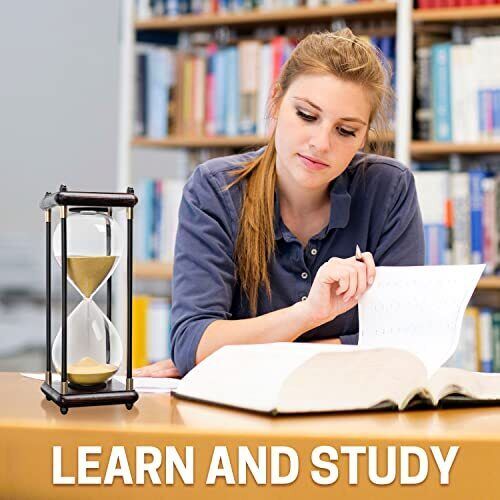 60Min Hourglass Sand Timer Wooden Sand Clock Table Decorative Wooden Sandglass eBay