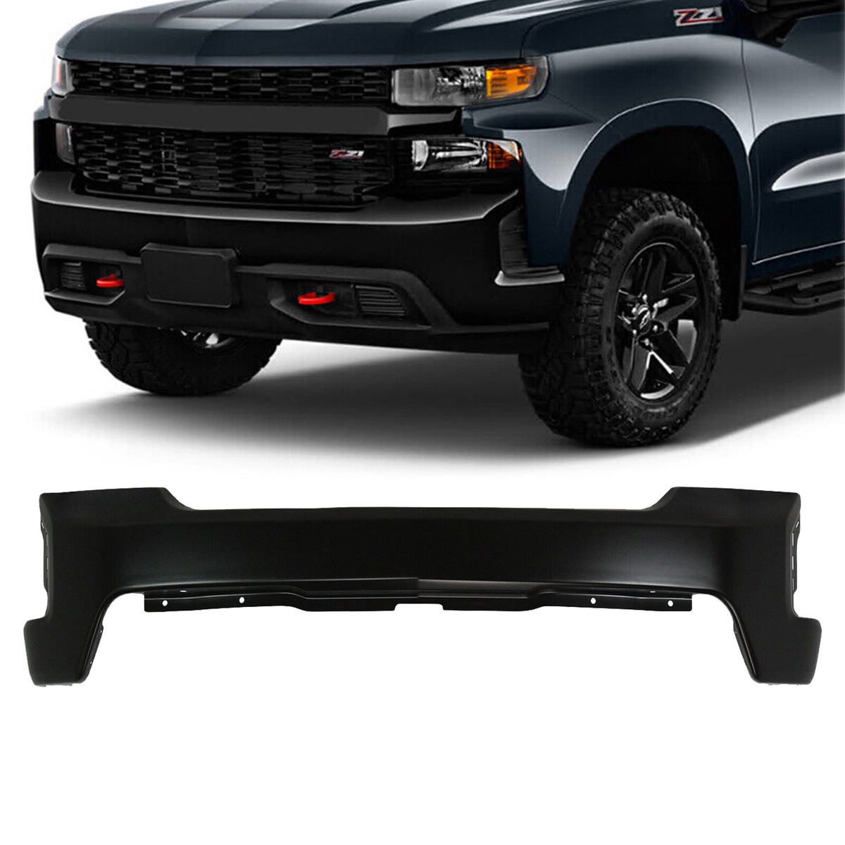 2019-2021 Chevy Silverado 1500 Painted To Match Front Bumper Face