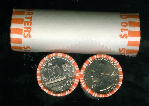2019 W AMERICAN MEMORIAL QUARTER 40 COINS WITH A W ENDER ROLL RARE *