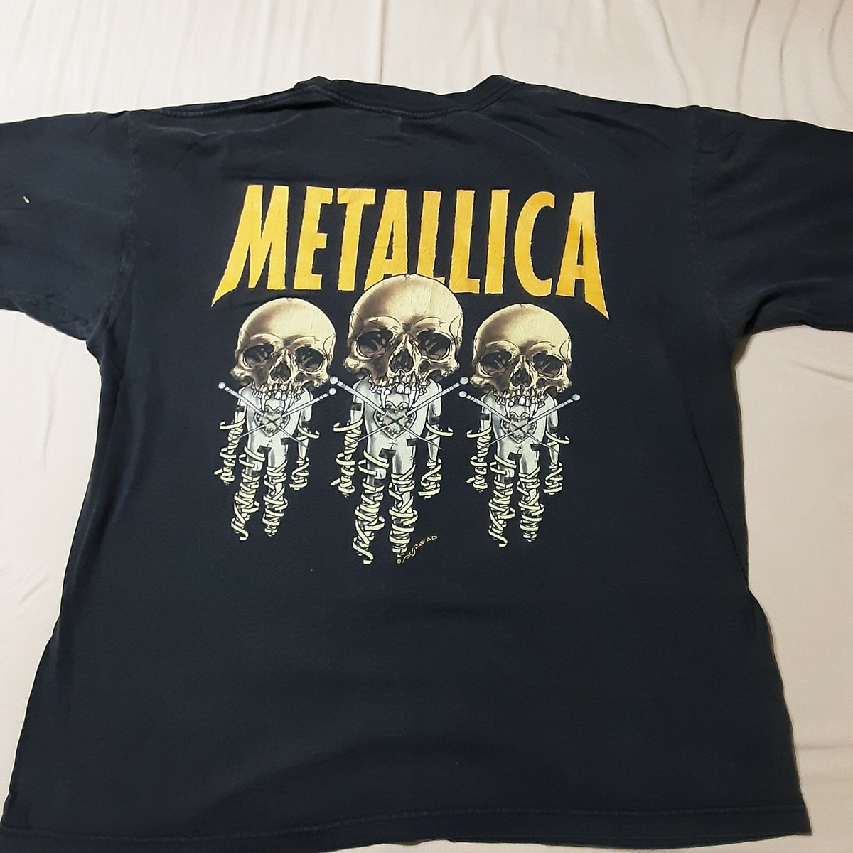 Vintage Giant Metallica T-Shirt 1997 Tour Concert Pushead Fixxxer